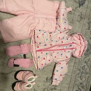 Pink toddler snow/winter gear